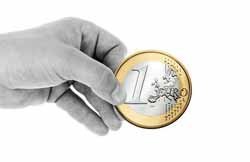 coin hand euro